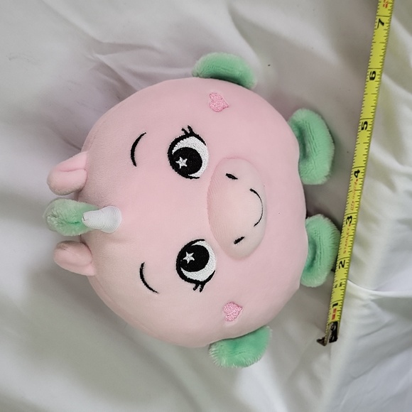 Pink Unicorn round fat 6" Plush like new - Picture 3 of 8